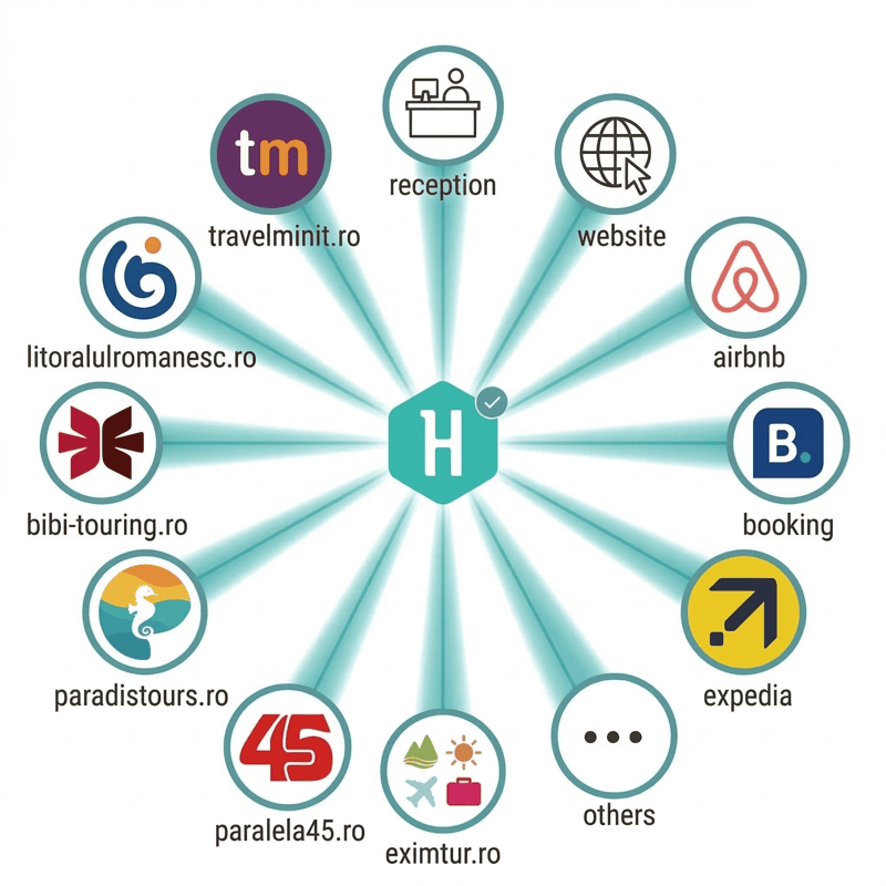 Hoteliera Channel Manager conectând principalele canale de rezervări